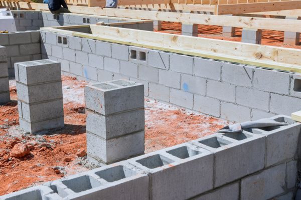 Cement Block Installation in Issaquah